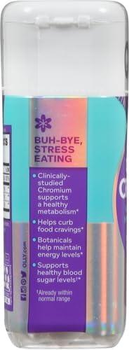 imageOLLY Combat Cravings Metabolism amp Energy Support Supplement1000 mcg Chromium Green Tea Goji Berry Ginger 30 Count30 Count Pack of 2