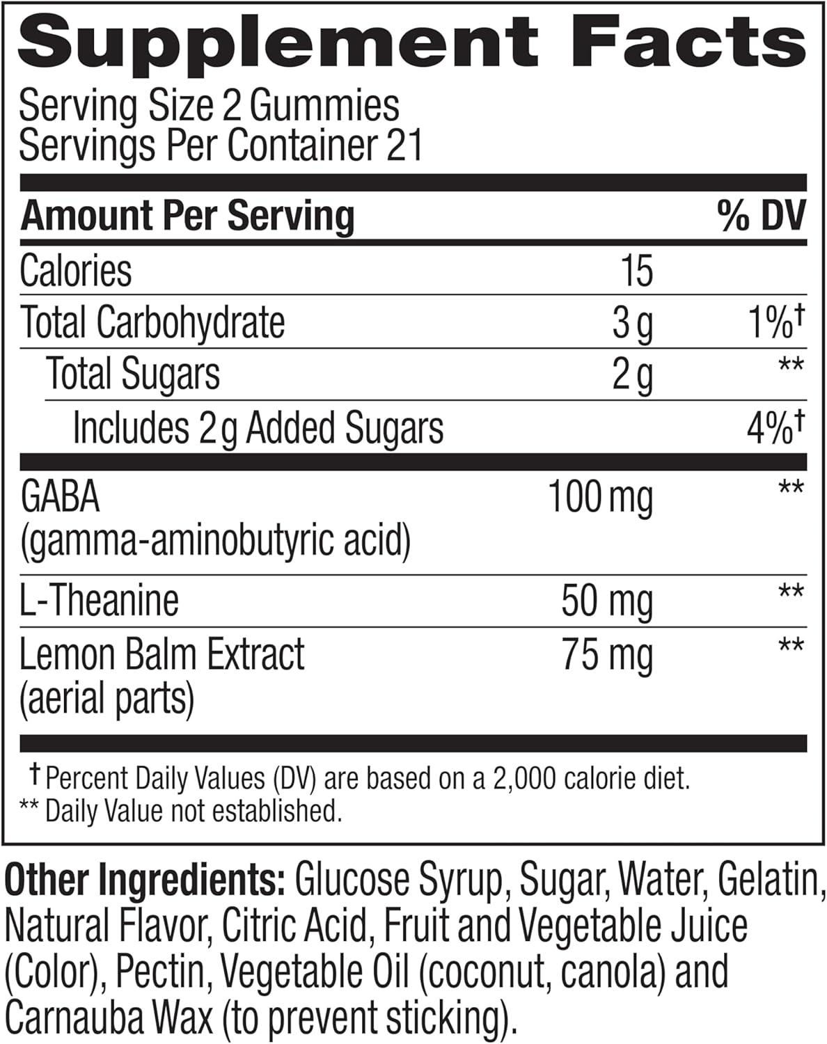 imageOLLY Goodbye Stress Gummy GABA LTheanine Lemon Balm Stress Relief Supplement Berry 60 Count42 Count Pack of 1