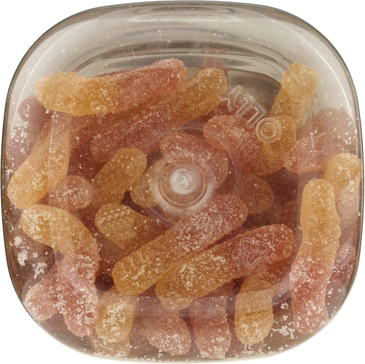 imageOLLY Kids Multivitamin Gummy Worms Overall Health and Immune Support Vitamins and Minerals A C D E Bs and Zinc Chewable Supplement Sour Fruit Punch 45 Day Supply 70 CountRed and Yellow