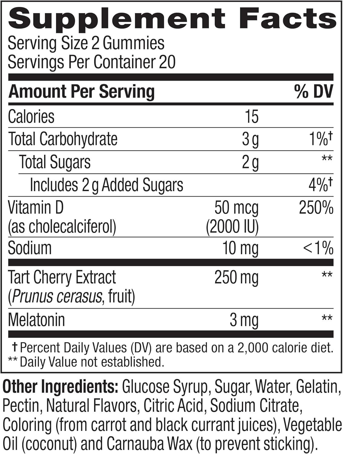 imageOLLY Muscle Recovery Sleep Gummies Sleep and Healthy Muscle Support 3mg Melatonin Tart Cherry Extract Vitamin D Berry Rested Flavor 20 Day Supply 40 Count40 Count Pack of 1