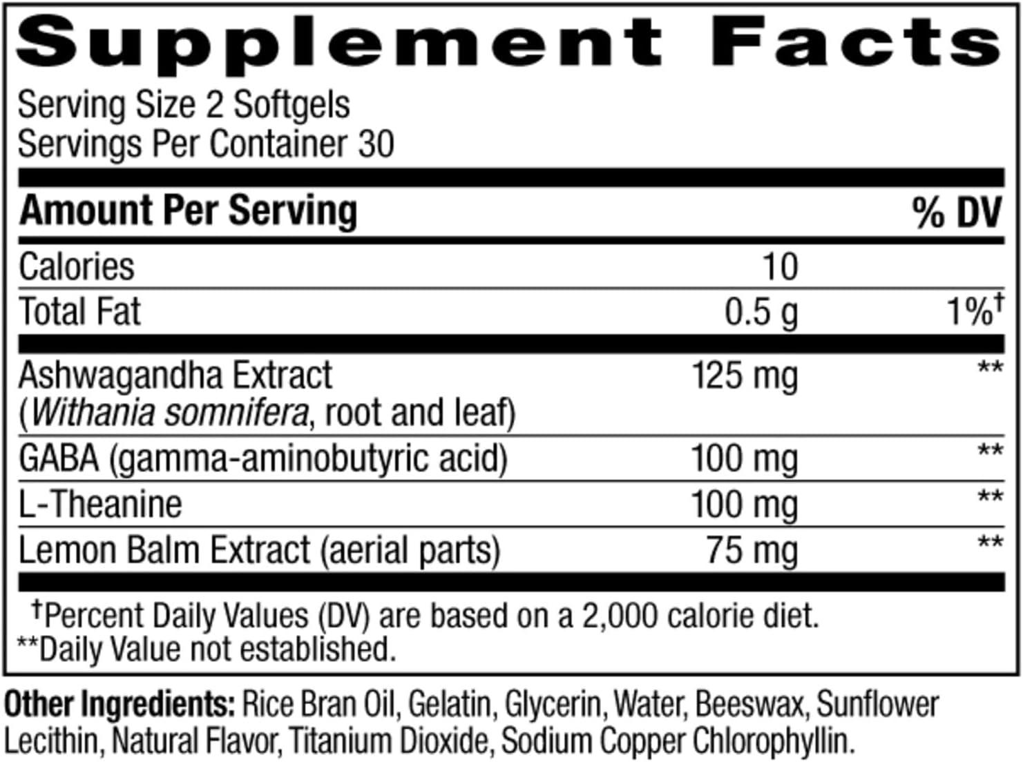 imageOLLY Ultra Strength Goodbye Stress Softgels GABA Ashwagandha LTheanine and Lemon Balm Stress Relief Supplement 60 Count60 Count Pack of 1