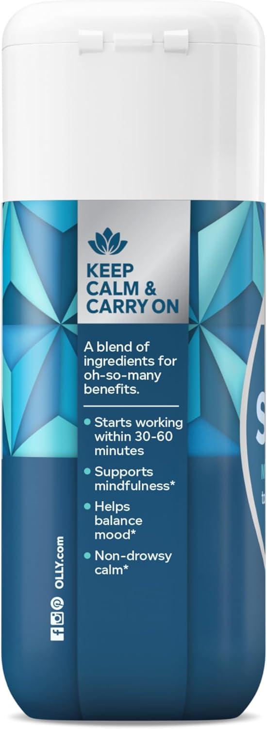 imageOLLY Ultra Strength Goodbye Stress Softgels GABA Ashwagandha LTheanine and Lemon Balm Stress Relief Supplement 60 Count60 Count Pack of 1