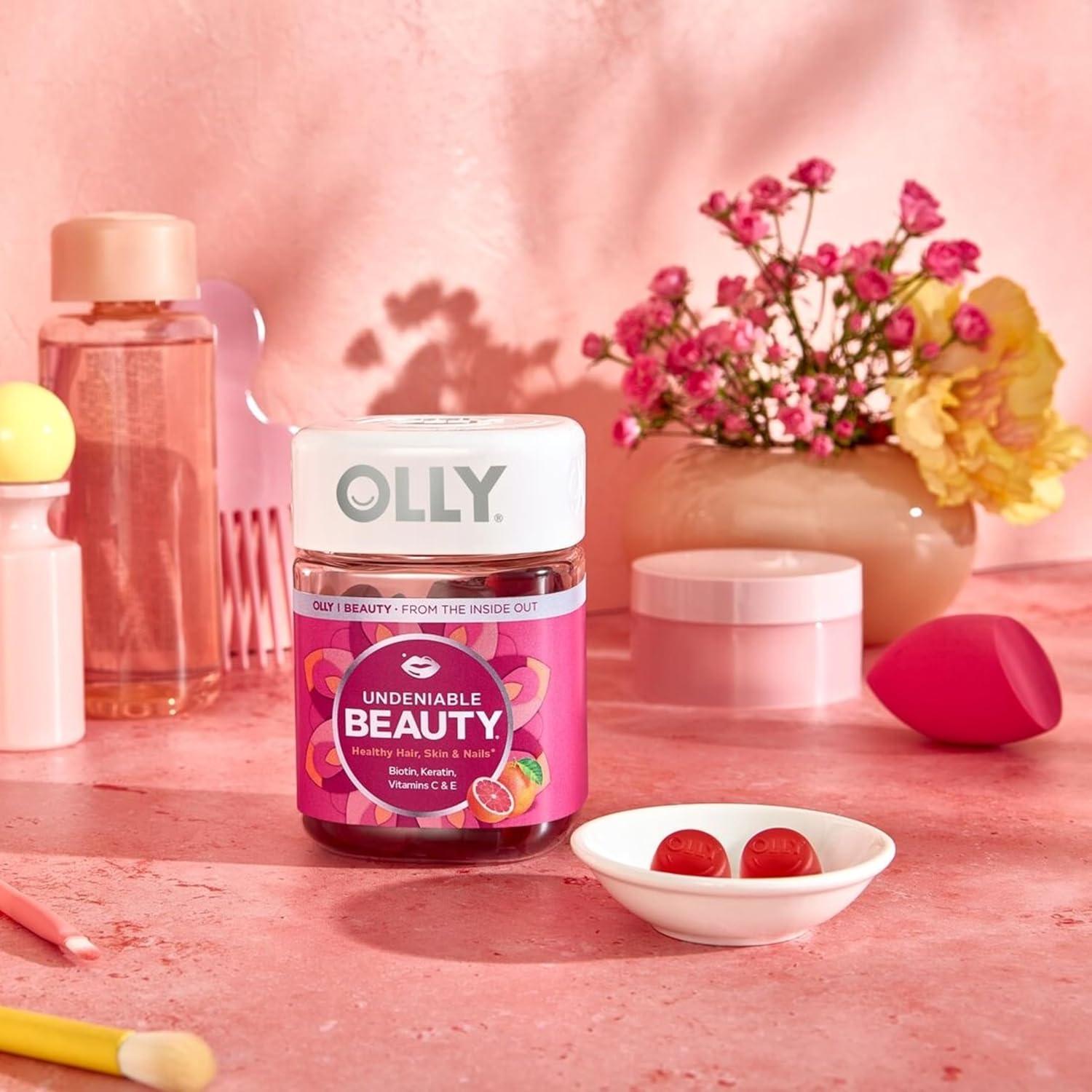 imageOlly Gummy Undeniable Beauty Grapefruit Glam 60 Count60 Count Pack of 1