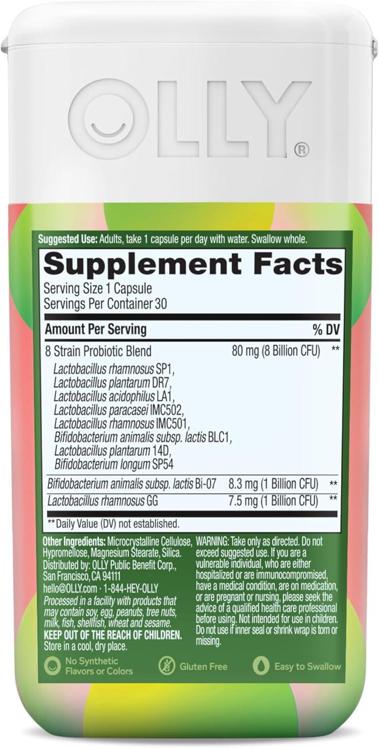 imageOLLY Big 10 Probiotic Supports a Healthy Gut Microbiome 10 Billion CFUs 30 Day Supply 30 Count1 Count Pack of 30