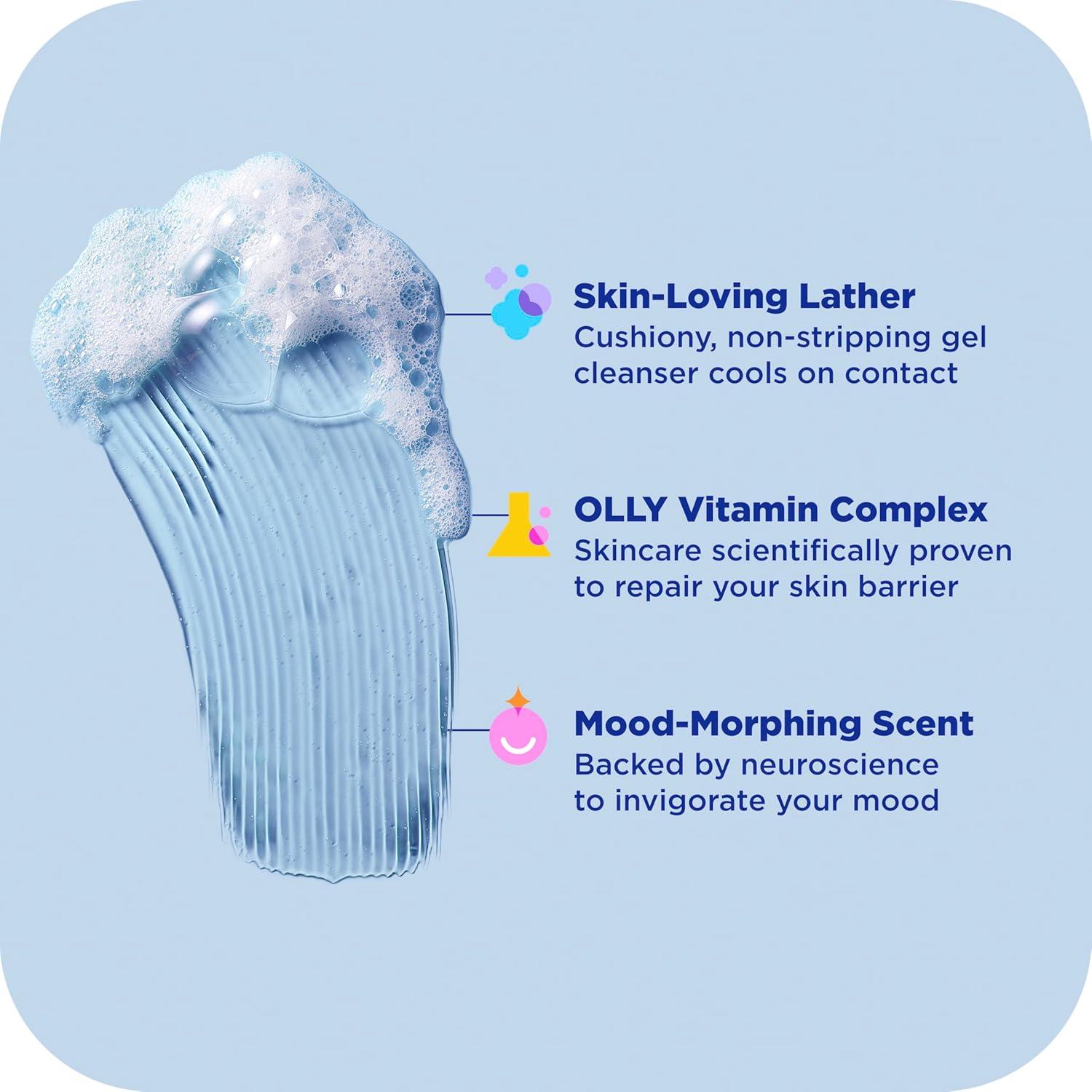 imageOLLY Body Wash Cool Mood Skin Infused with arnica amp vitamin B12 Hydrates amp cools Skin 17 Fl Oz