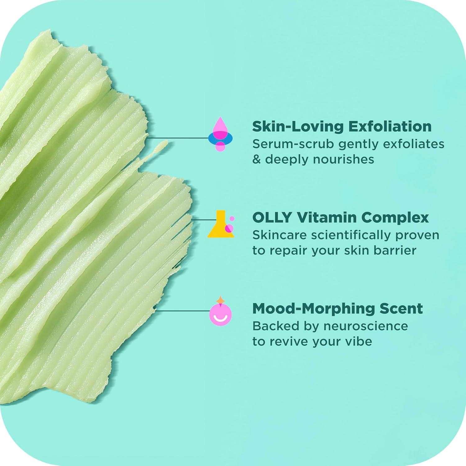 imageOLLY Body Wash amp Body Scrub Mini pack 4 Count Hydrate amp Repair Skin Barrier 3 oz
