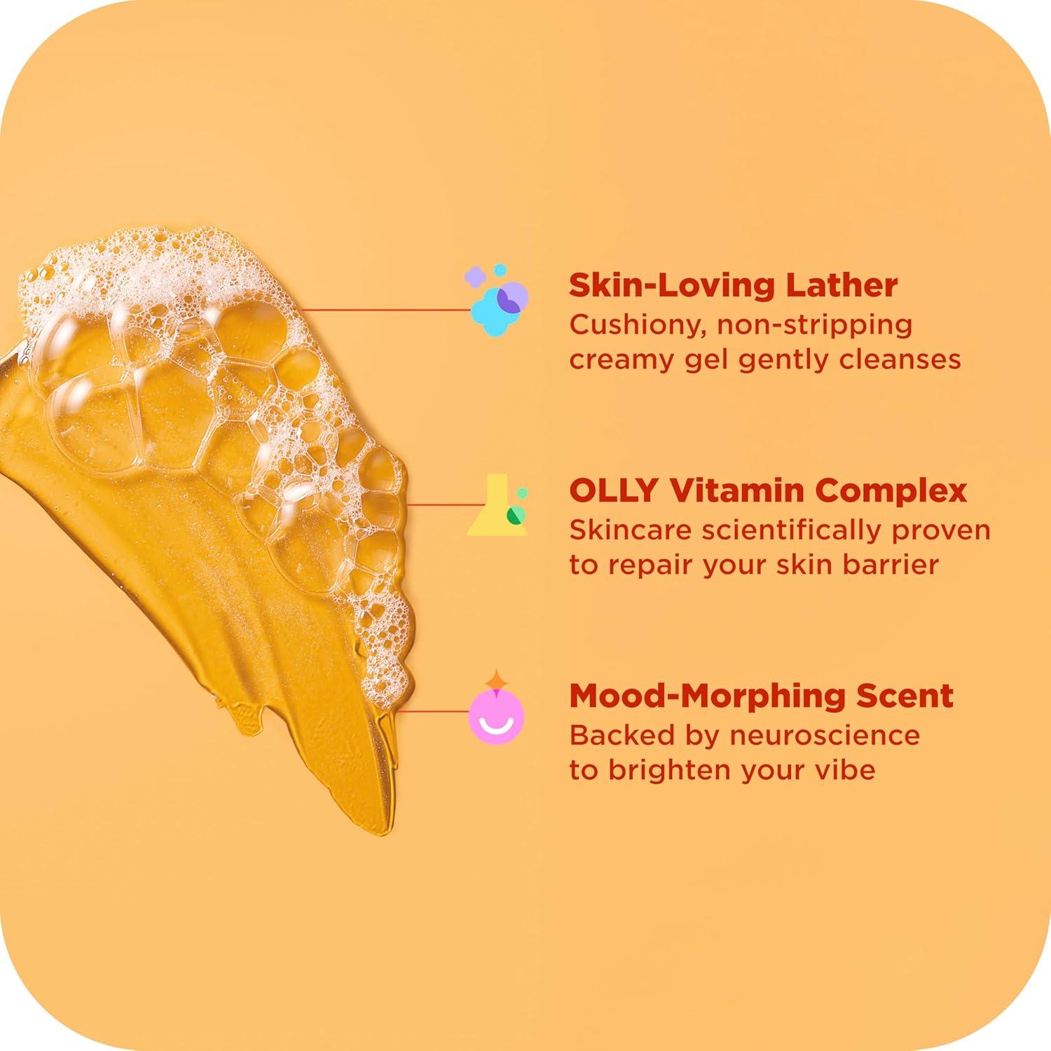 imageOLLY Body Wash amp Body Scrub Mini pack 4 Count Hydrate amp Repair Skin Barrier 3 oz
