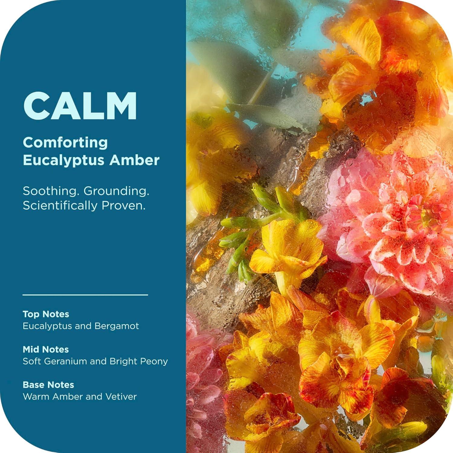 imageOLLY Calm Body Wash with Hyaluronic Acid Adaptogens amp Vitamin B3 Nourishing Cleanser for Skin Barrier Repair Deep Hydration Eucalyptus Amber Scent 17oz