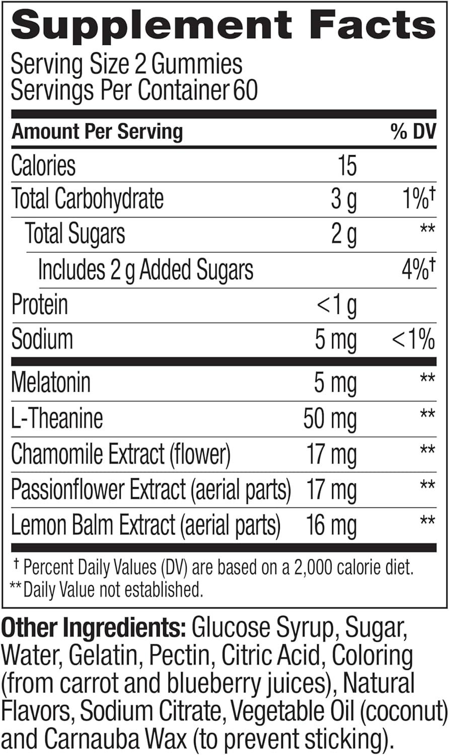 imageOLLY Extra Strength Sleep Gummy Occasional Sleep Support Supplement 5 mg Melatonin LTheanine Blackberry Zen Flavor 30 Day Supply 60 Count Packaging May Vary120 Count Pack of 1