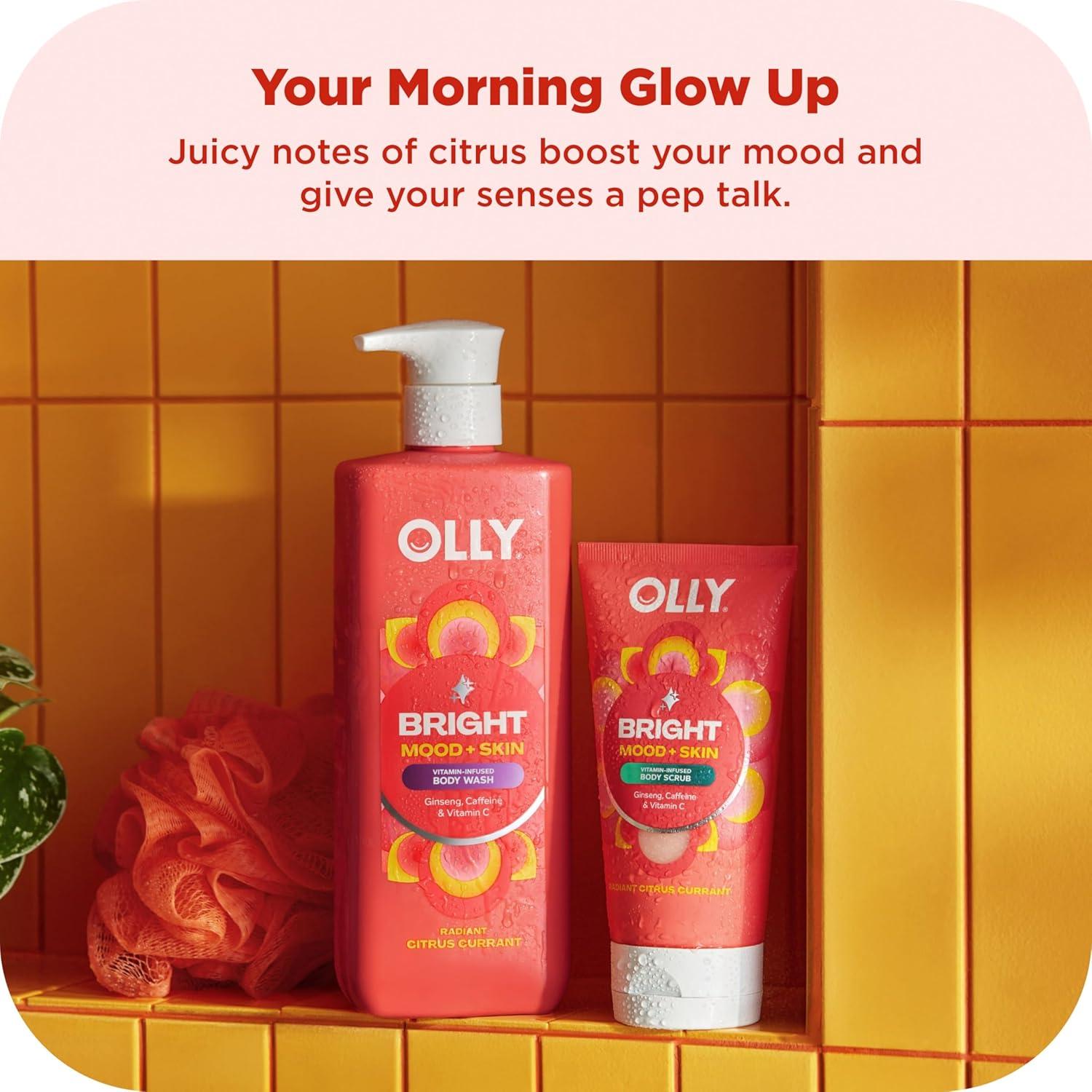 imageOLLY Rest amp Rise Body Care Set Day amp Night Regimen 2 Body Washes Body Serum Lotion Scrub With Vitamin D Retinol Botanicals amp Vitamin C Nourishing Hydrating 4 count