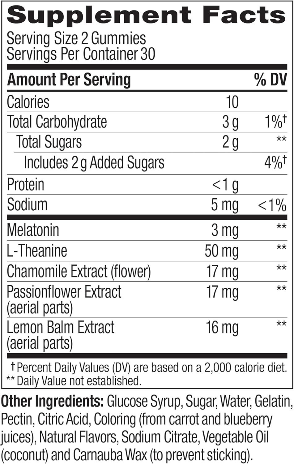 imageOLLY Sleep Gummy Sleep Support Supplement 3 mg Melatonin LTheanine Chamomile and Lemon Balm Extracts BlackBerry Zen Flavor 60 Day Supply 120 Count60 Count Pack of 1