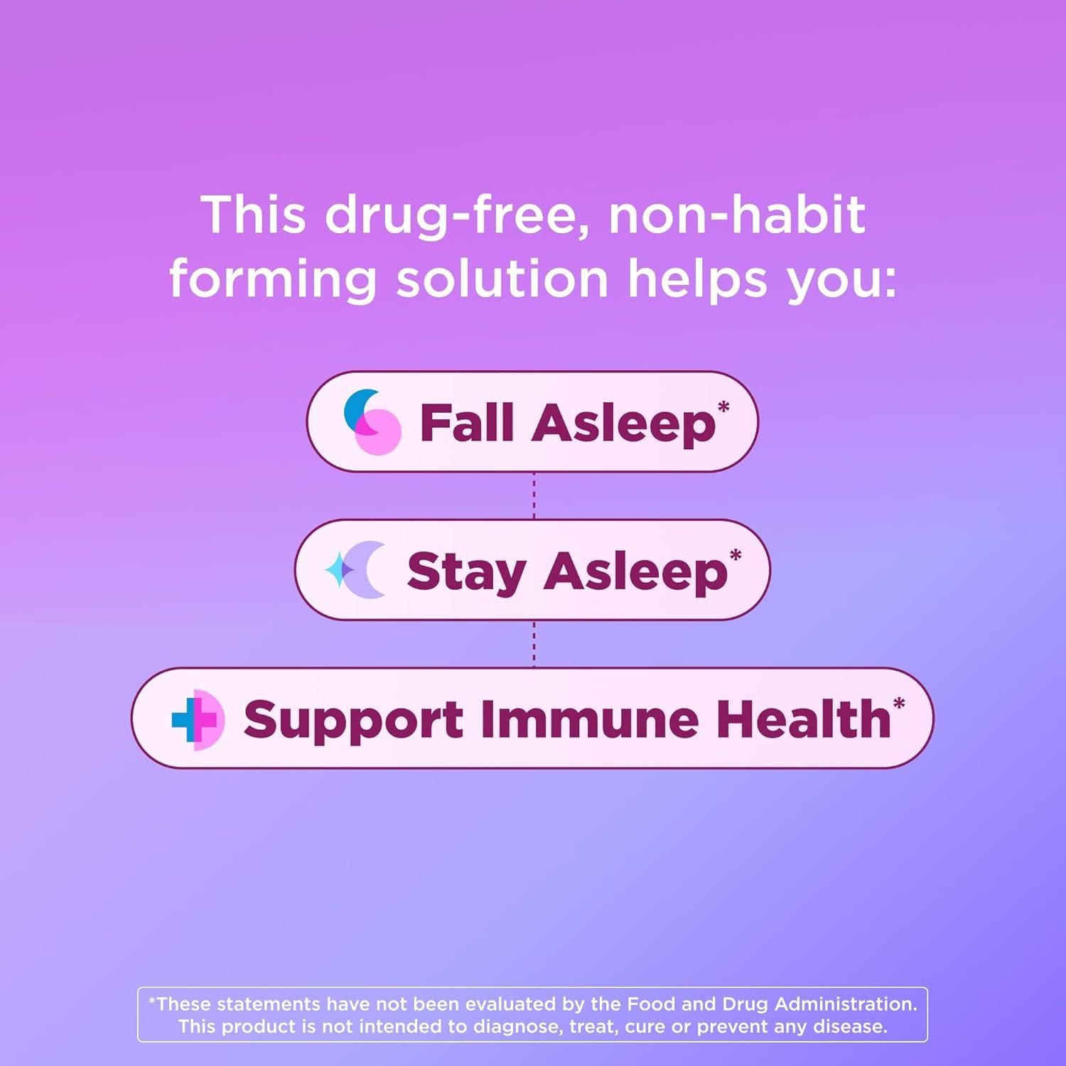 imageOLLY Sleep Immunity Melatonin Gummy Vitamin C Zinc Echinacea 3mg Melatonin Immune and Sleep Support Berry 3636 Count Pack of 1