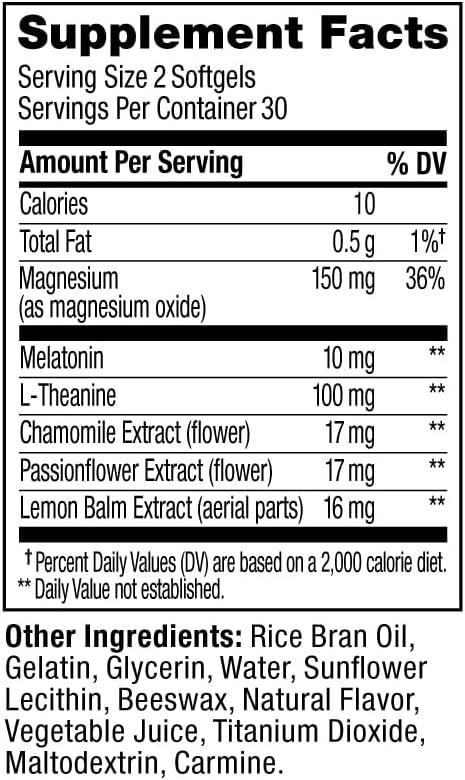 imageOLLY Ultra Strength Sleep Softgels 10mg Melatonin LTheanine Chamomile Magnesium Lemon Balm Supports Deep Restful Sleep Nighttime Sleep Aid Non HabitForming 60 Count60 Count Pack of 1